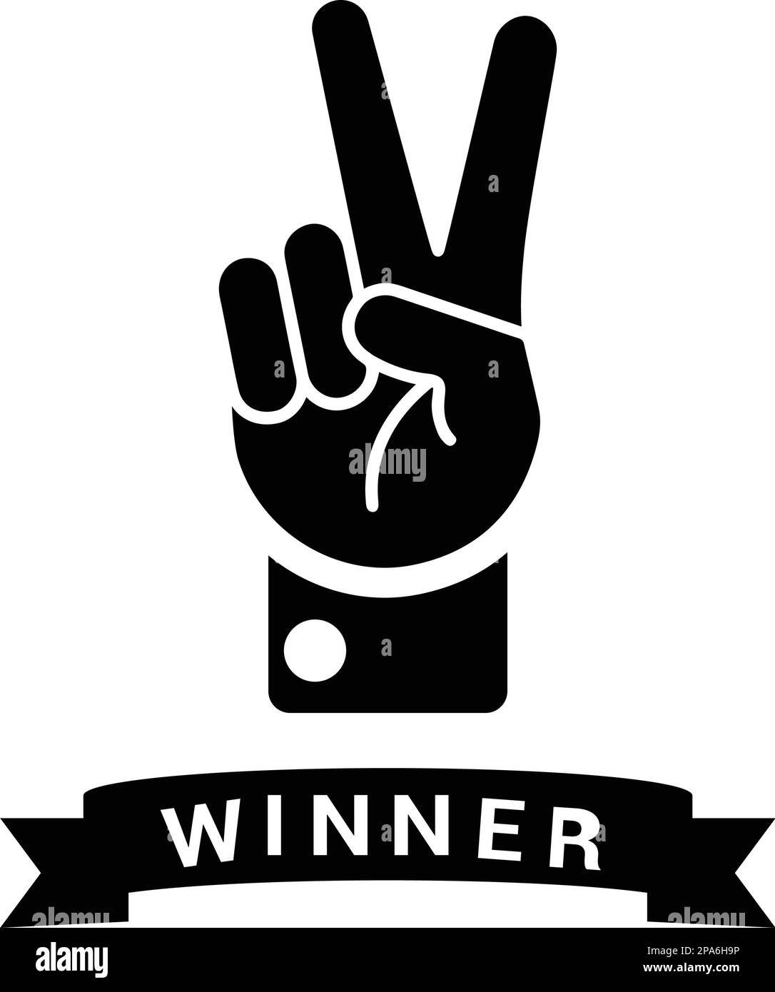 Victory icon Black and White Stock Photos & Images - Alamy