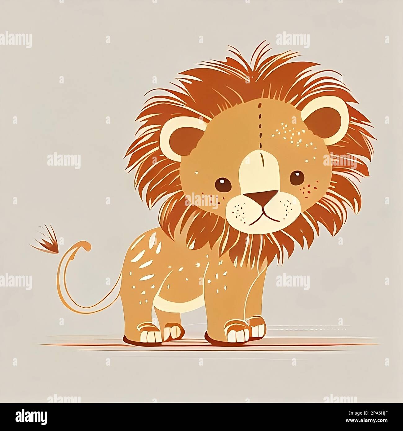 lion clipart vector art, generative by Ai Stock Photo - Alamy