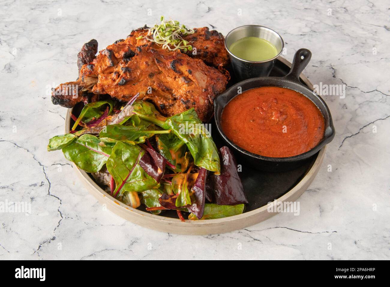 Selection of gourmet Indian cuisine Stock Photo