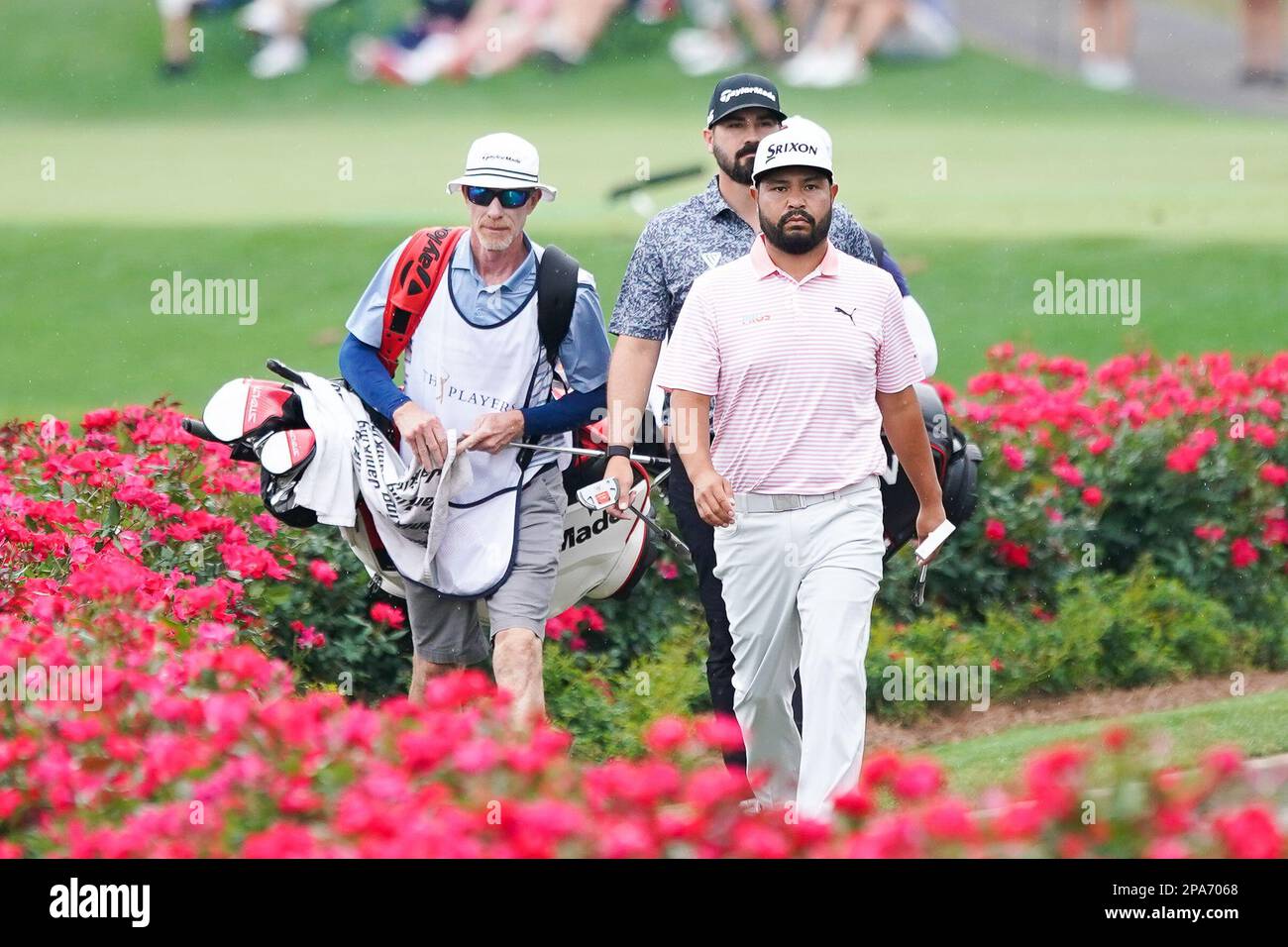 Ponte Vedra Beach, Florida, USA. 10th Mar, 2023. JJ Spaun (R) and his