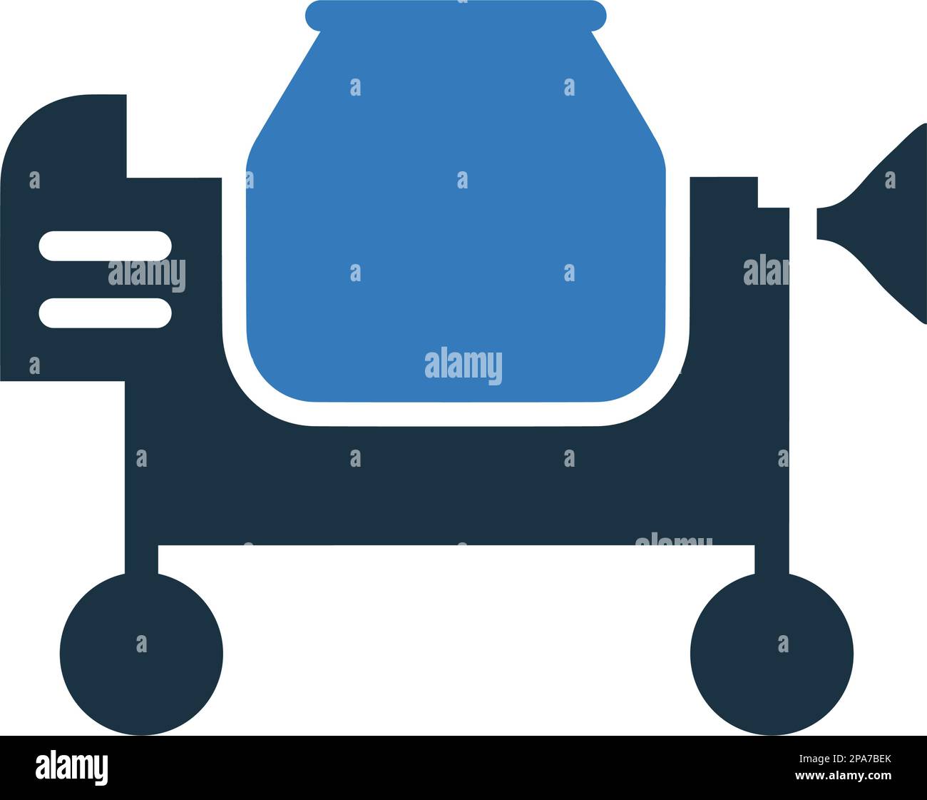 Concrete, cement mixer icon. Use for commercial, print media, web or ...