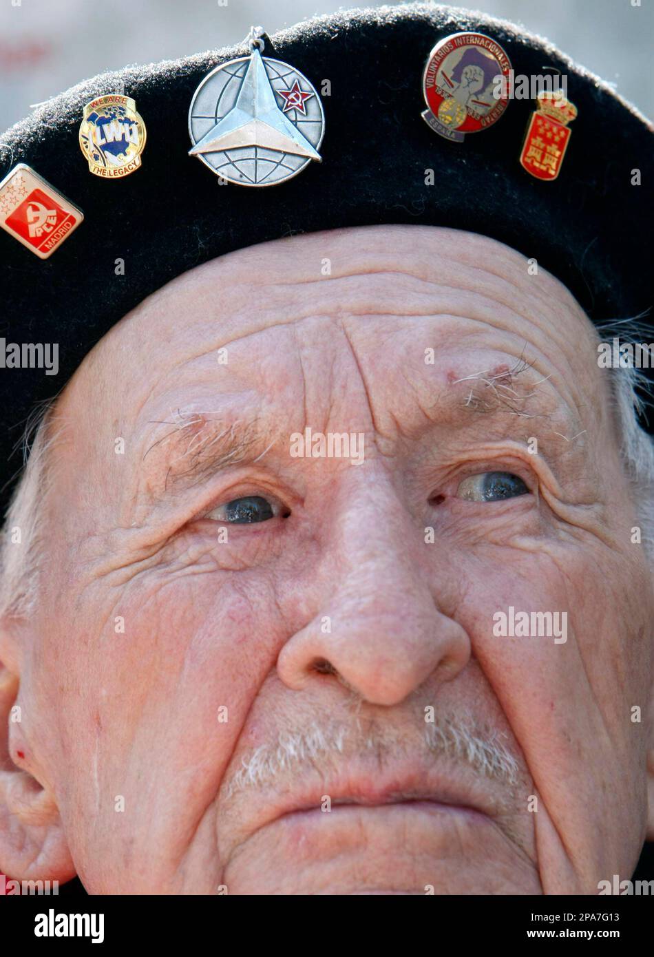 Spanish Civil War Veteran James Nate Thornton 93 Sits In Front Of The spanish-civil-war-veteran-james-nate-thornton-93-sits-in-front-of-the