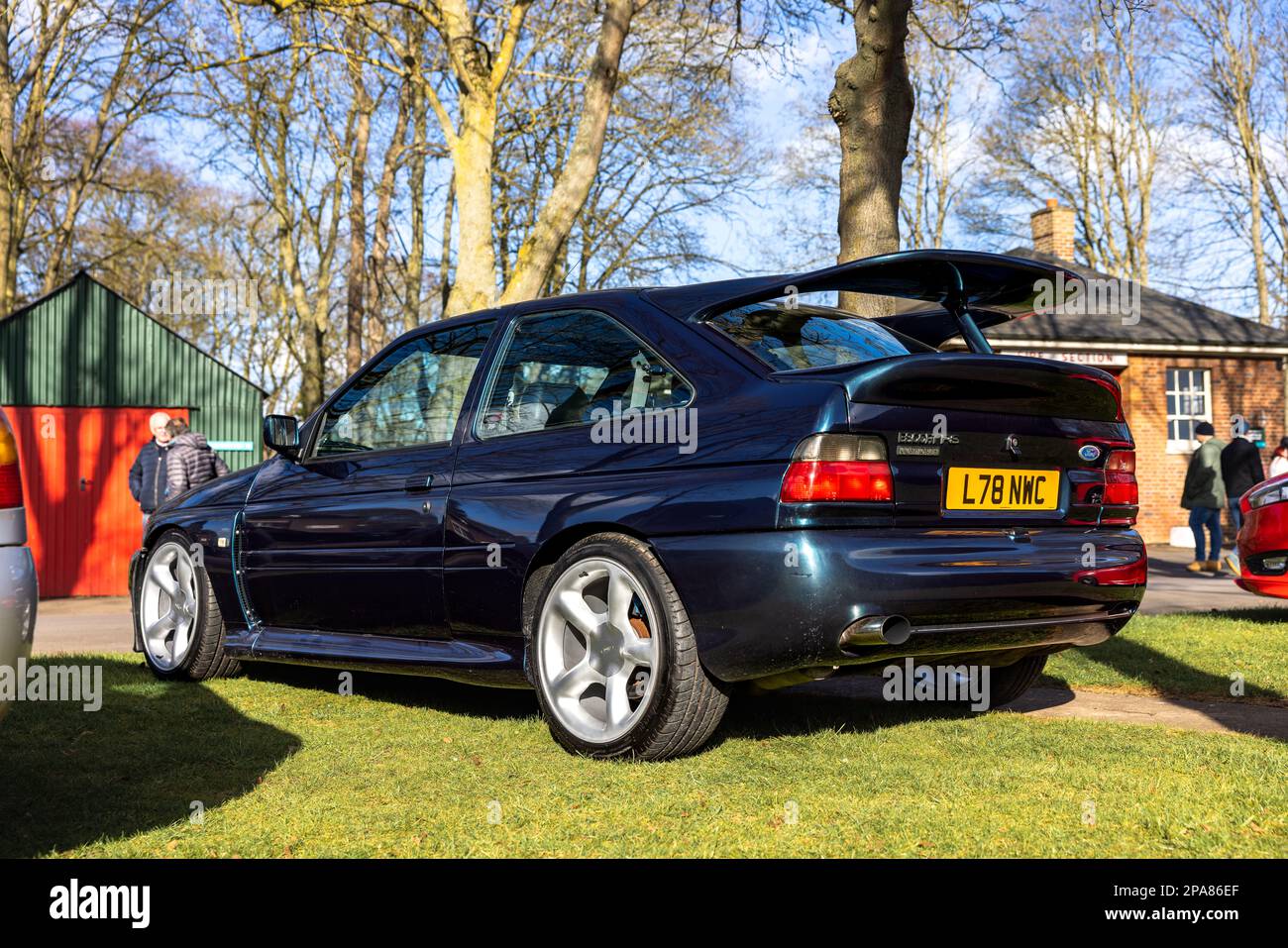 1994 Ford Escort RS Cosworth, on display at the Ford assembly held at the Bicester Heritage Centre on the 26th February 2023. Stock Photo