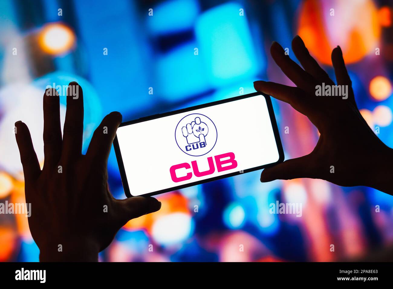 In this photo illustration, the City Union Bank (CUB) logo seen ...