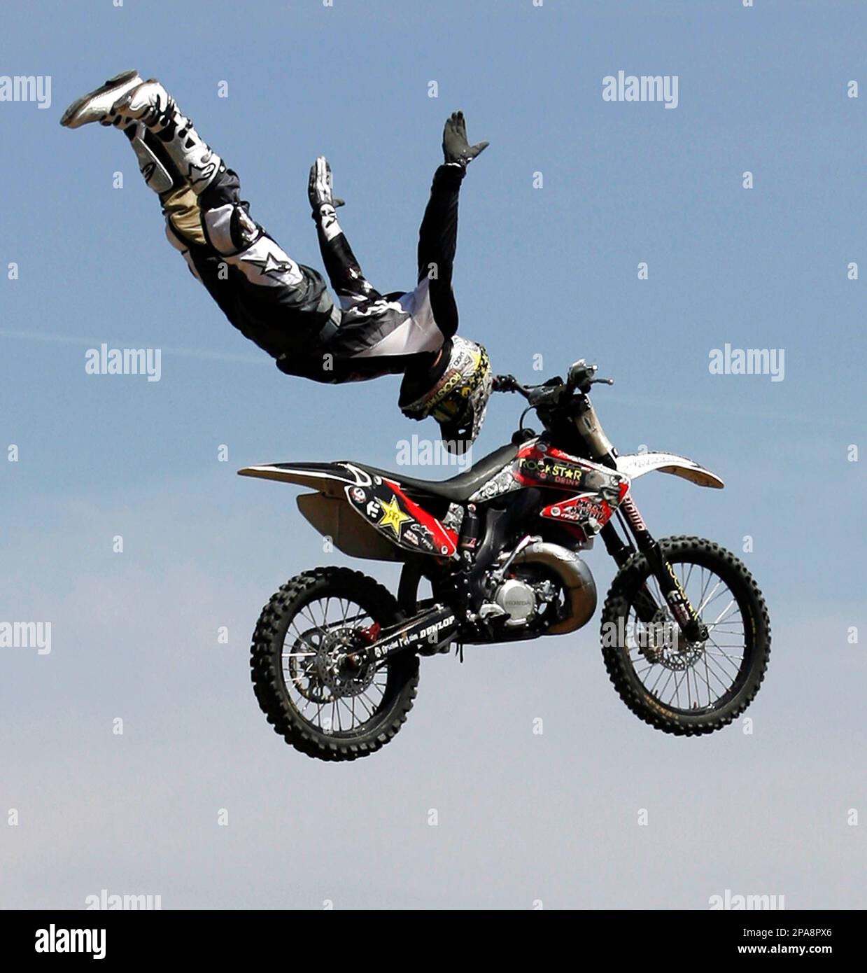 ** ADVANCE FOR WEEKEND EDITIONS, APRIL 12-13 ** Freestyle Motocross ...