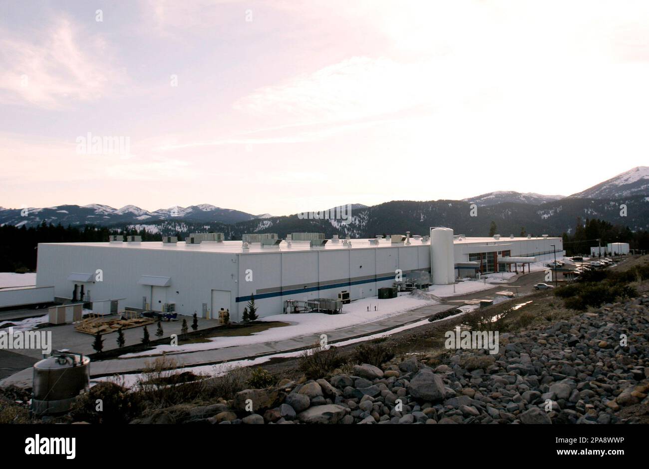 A water bottling plant owned by the CocaCola Company is seen in Shasta