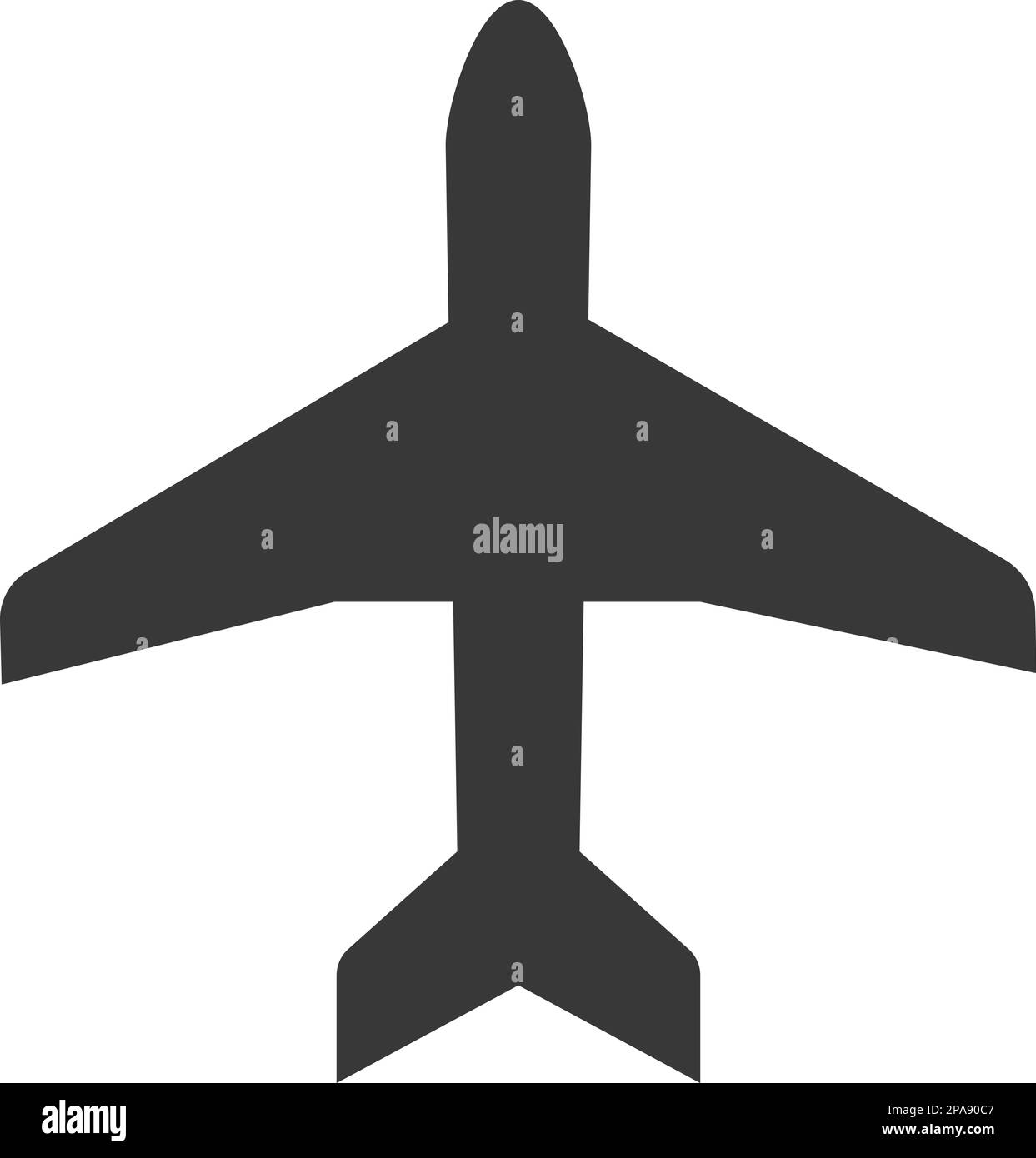 Airplane icon. Aircraft flat style. Aeroplane app button. Flight mood sign. Fly jet. Aviation airline plane Stock Vector
