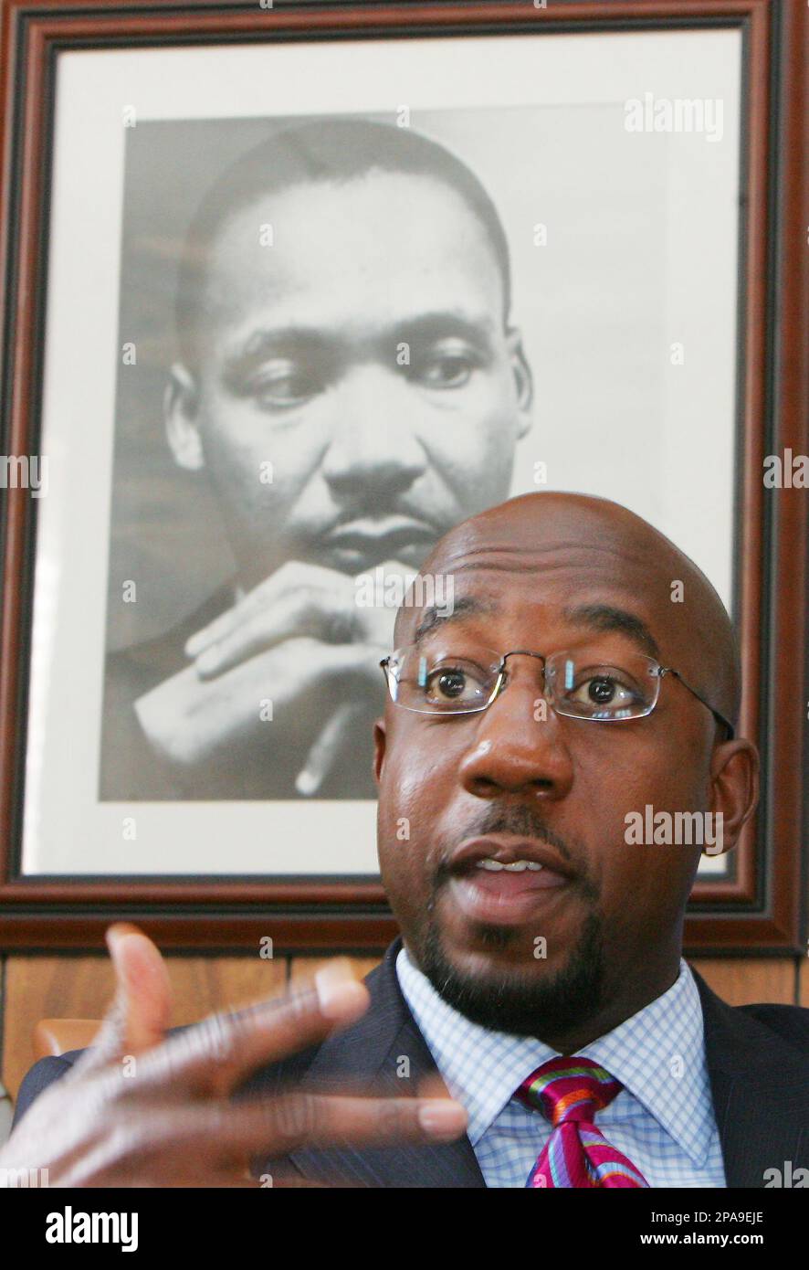 Pastor Raphael G. Warnock, Of The Ebenezer Baptist Church Sits In Front