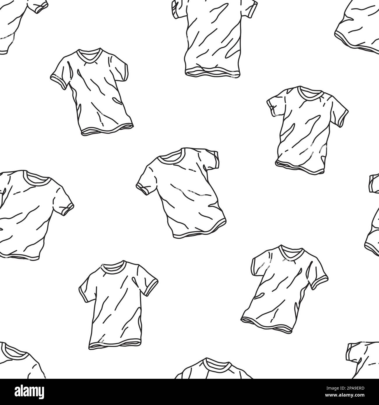 T-shirt Seamless Pattern vector polo Doodle wallpaper background