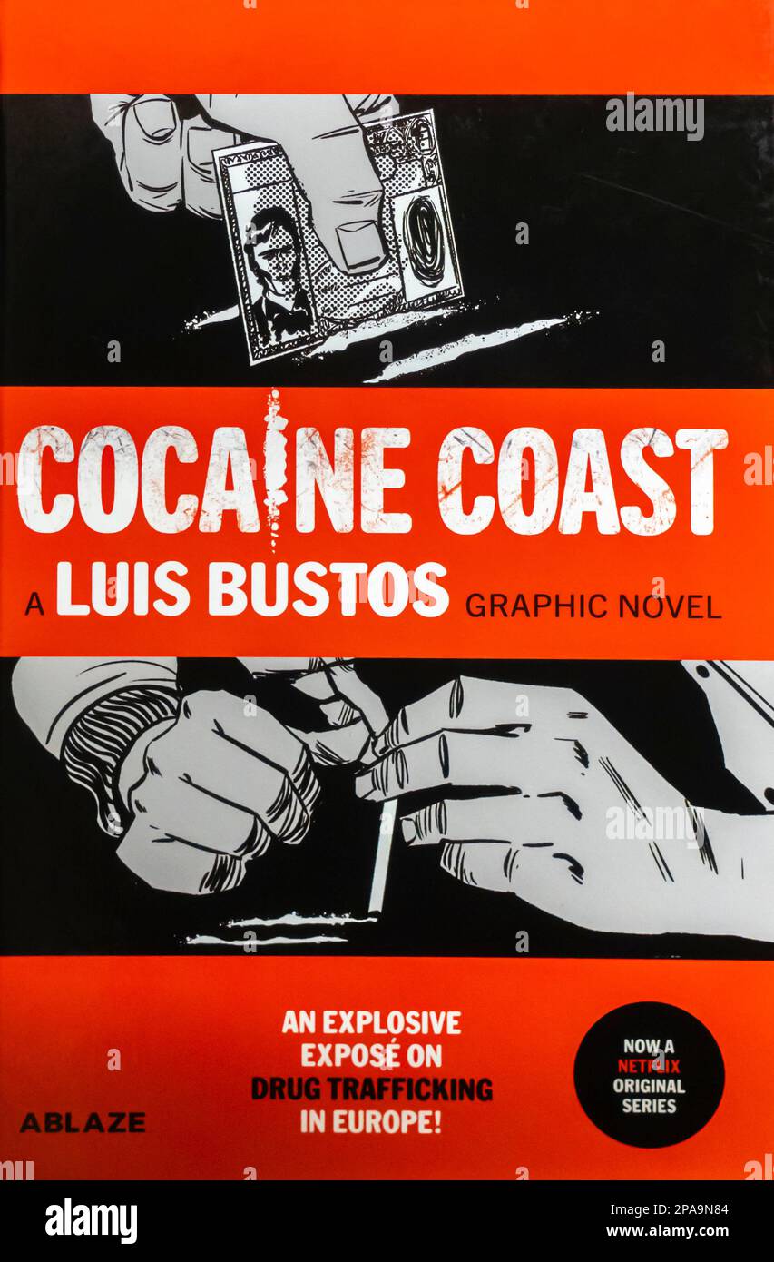 Cocaine Coast Graphic novel cover Luis Bustos / Nacho Carretero 2022 Stock Photo