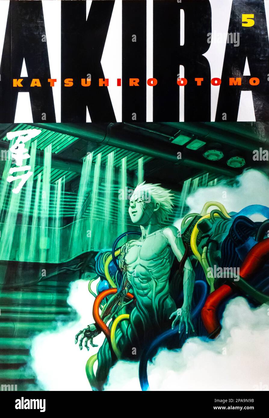Manga book cover - AKIRA - 5 - Katushiro Otomo Stock Photo