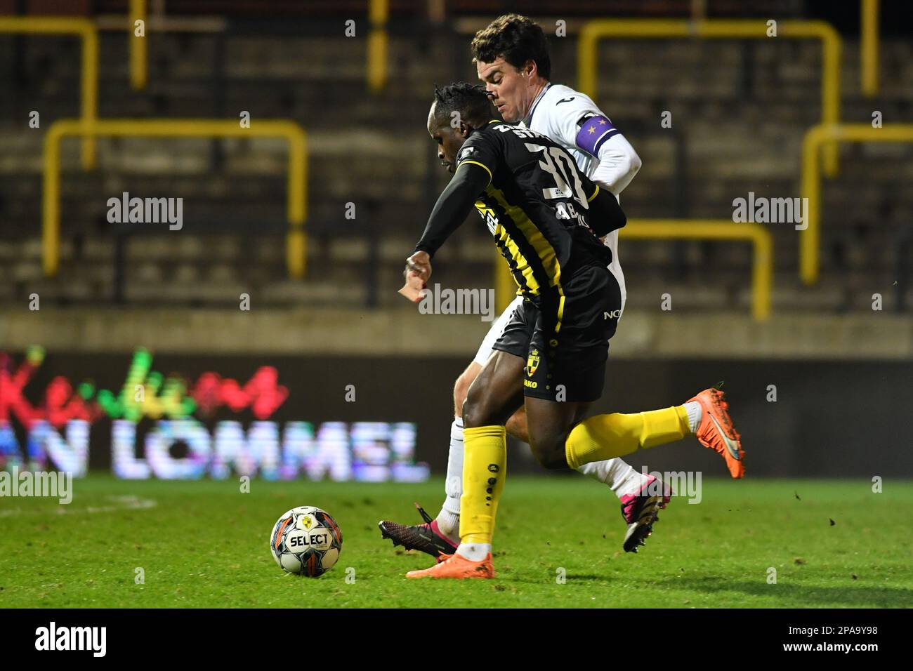 RSCA Futures' David Hubert celebrates after scoring during a soccer match  between RSC Anderlecht, Stock Photo, Picture And Rights Managed Image.  Pic. VPM-43637830