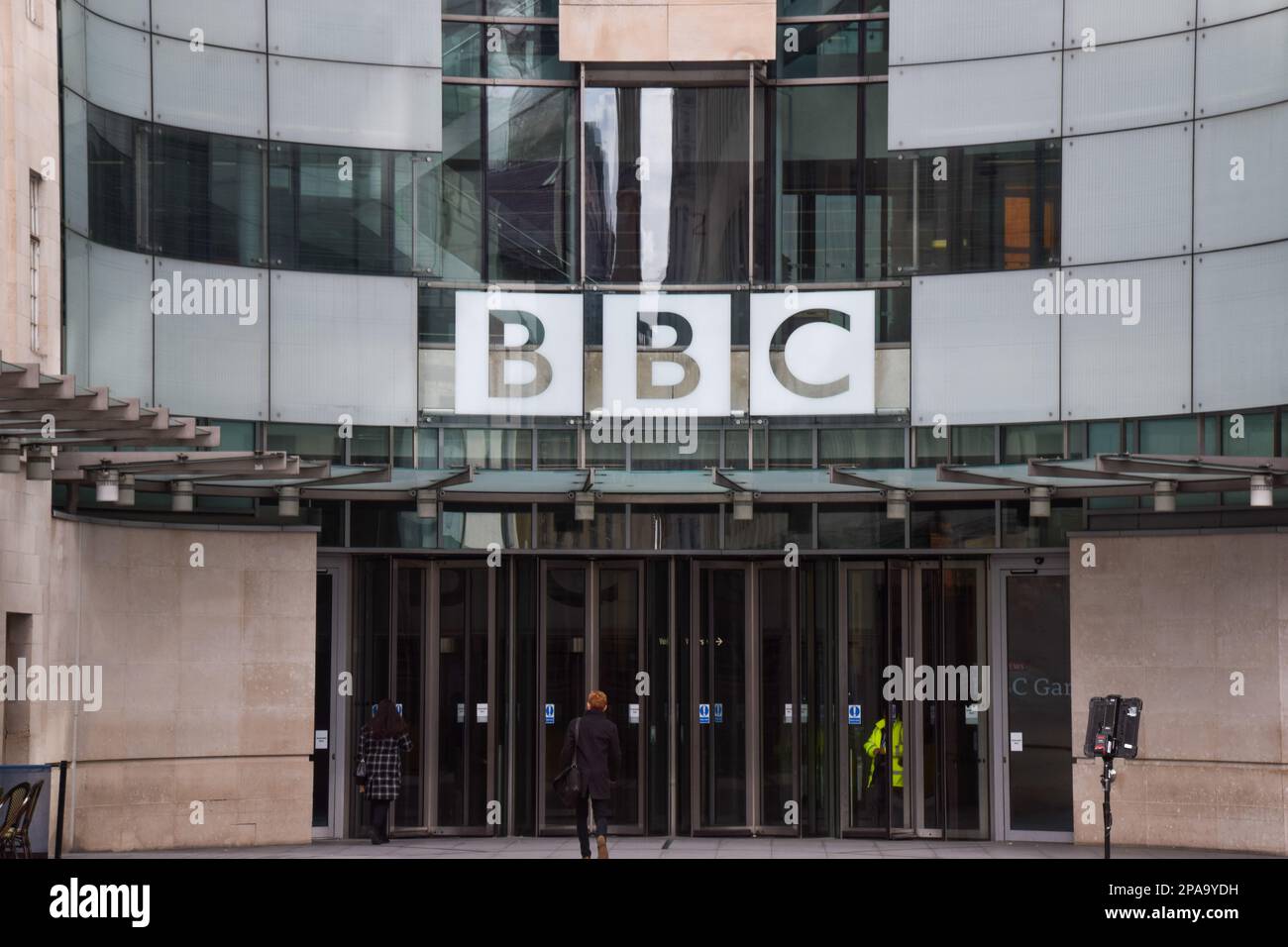 London, UK. 11th March 2023. Exterior view of Broadcasting House, the ...