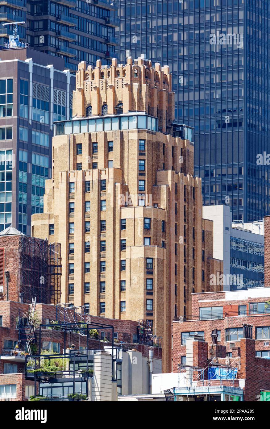 NYC Midtown Beekman Tower Hotel is an Art Deco landmark in Turtle Bay