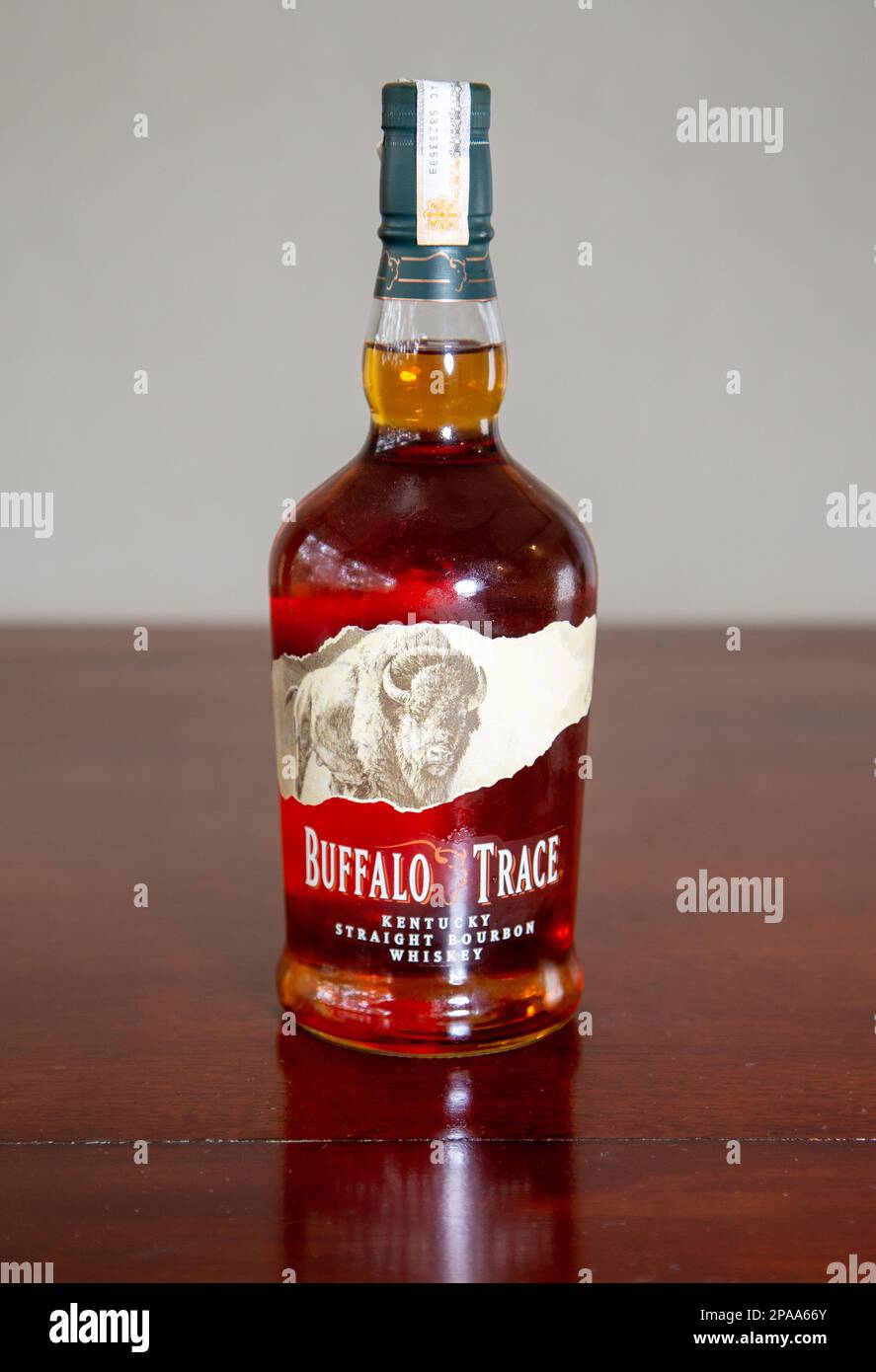 Buffalo trace whiskey straight bourbon kentucky stock photo alamy