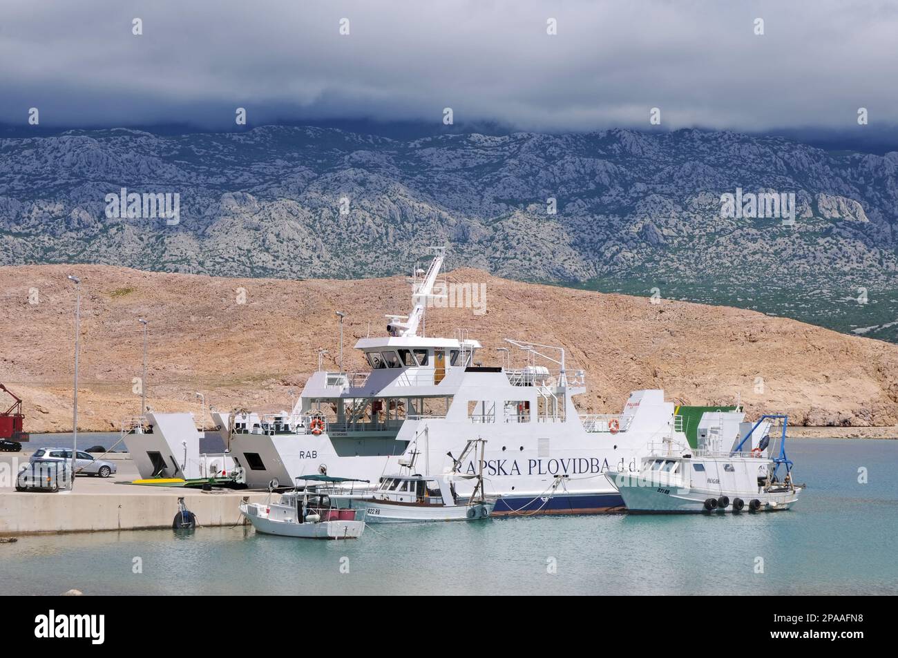 Ferry dock in Rab island, Croatia Stock Photo Alamy