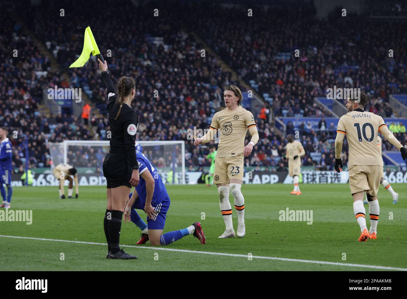 Chelsea's Conor Gallagher during the second half of the Premier League match between Leicester City and Chelsea at the King Power Stadium, Leicester on Saturday 11th March 2023. (Photo: John Cripps | MI News) Credit: MI News & Sport /Alamy Live News Stock Photo