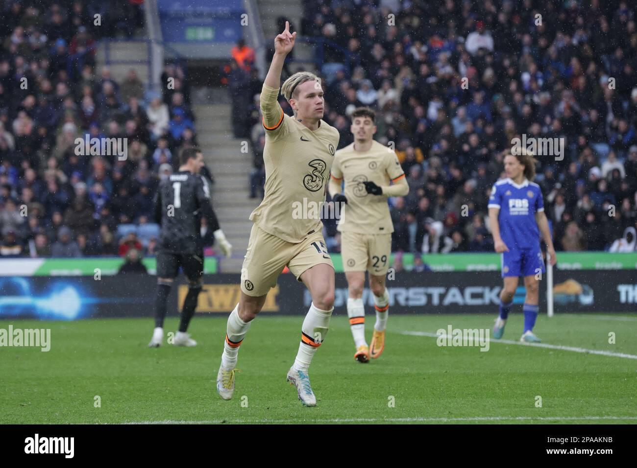 Chelsea's Conor Gallagher during the second half of the Premier League match between Leicester City and Chelsea at the King Power Stadium, Leicester on Saturday 11th March 2023. (Photo: John Cripps | MI News) Credit: MI News & Sport /Alamy Live News Stock Photo