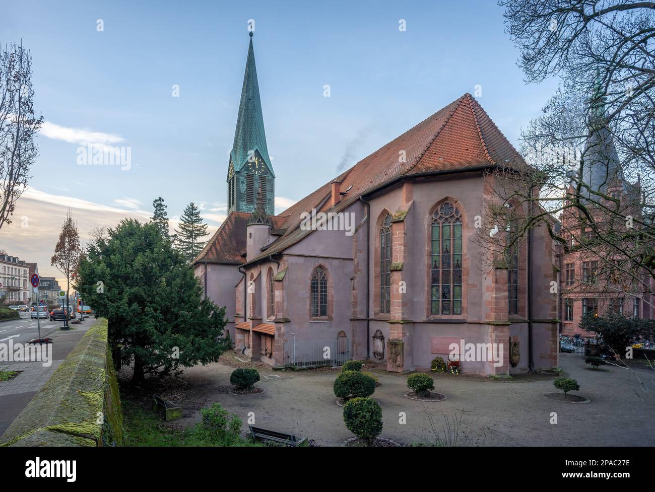 St. Peters Church (Peterskirche) - Heidelberg, Germany Stock Photo