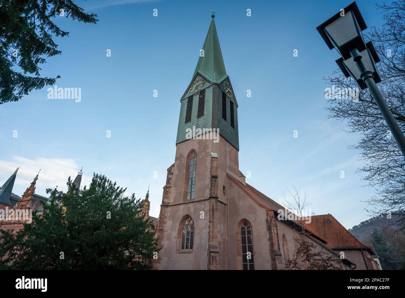 St. Peters Church (Peterskirche) - Heidelberg, Germany Stock Photo