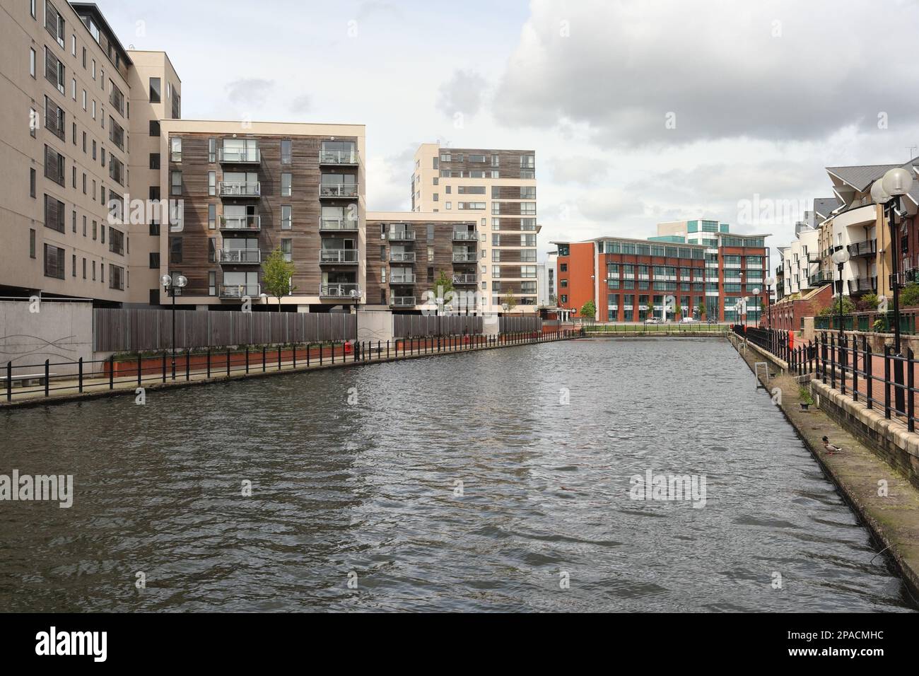 Commercial Buildings and Housing, Roath basin Cardiff Docks Bay, Wales