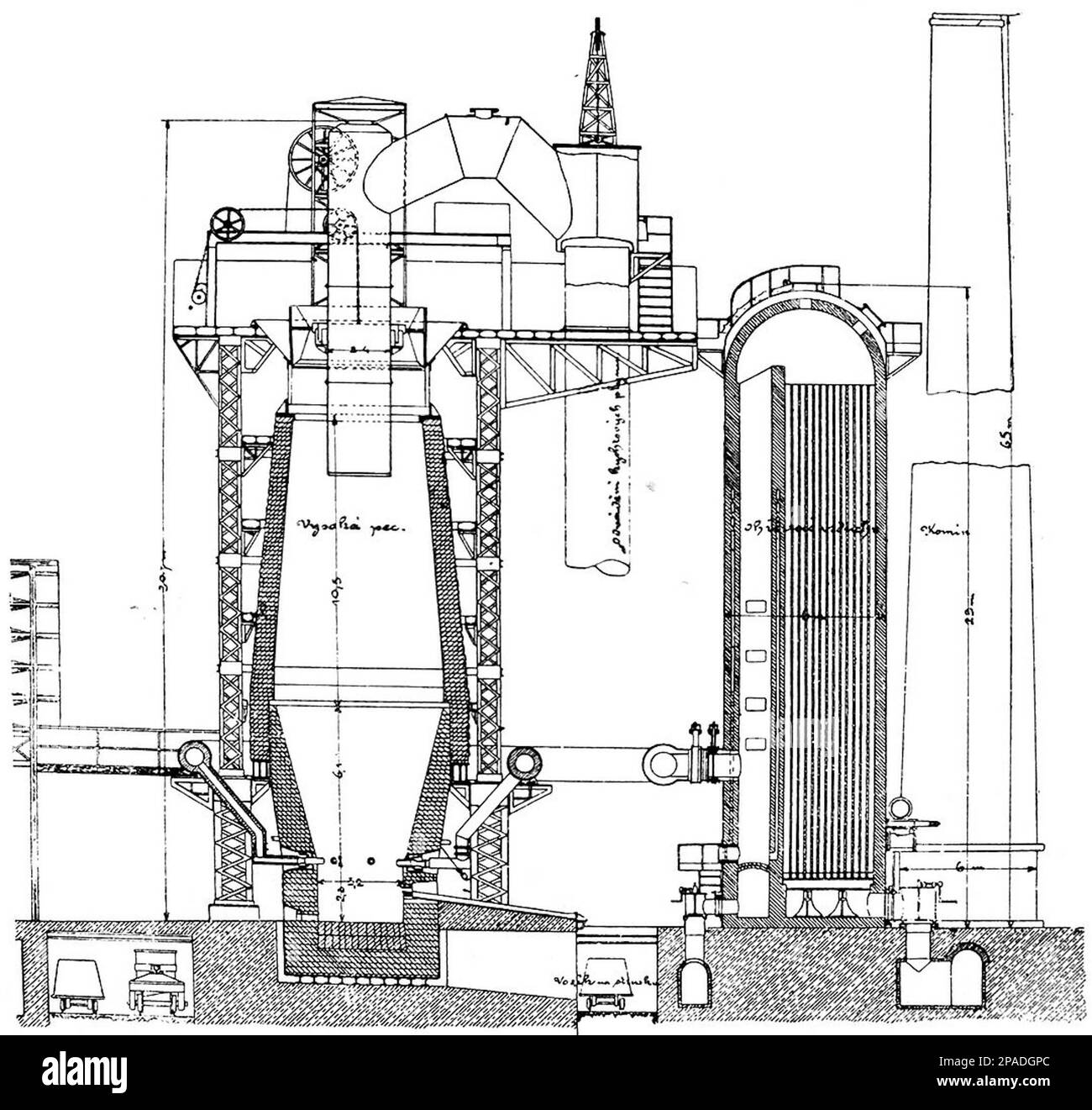 Old blast furnace Cut Out Stock Images & Pictures Alamy