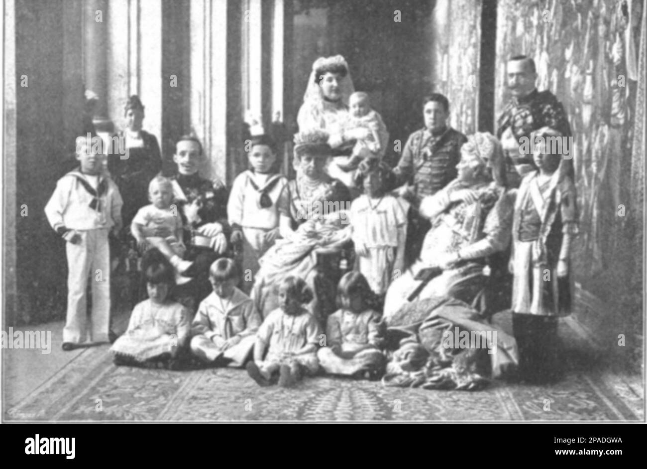 Photograph of the Spanish royal family Stock Photo - Alamy