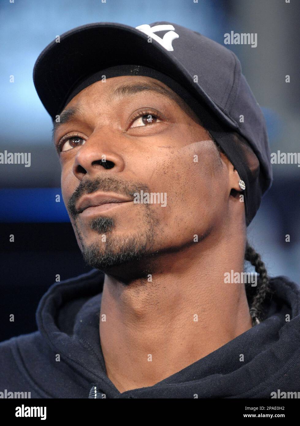 Rapper Snoop Dogg makes an appearance at MTV Studios in Times Square ...