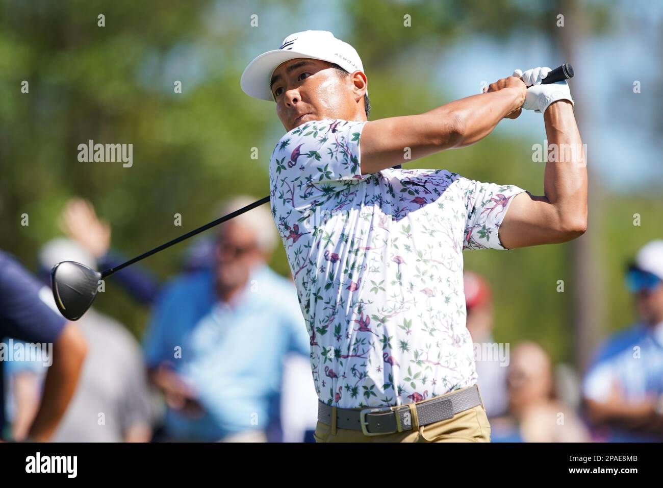 Ponte Vedra Beach, Florida, USA. 11th Mar, 2023. Justin Suh off the 9th hole during the third round of the PLAYERS Championship 2023 at TPC Sawgrass. (Credit Image: © Debby Wong/ZUMA Press Wire) EDITORIAL USAGE ONLY! Not for Commercial USAGE! Stock Photo