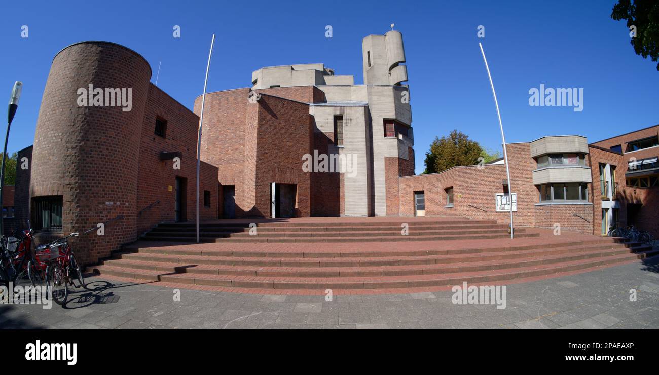 Cologne, Germany August 25 2022: the modern parish church Christi Auferstehung in Cologne Lindenthal Stock Photo