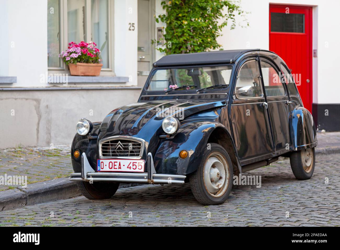 Brussels, Belgium July 03 2019 The Citroën 2CV (French Deux chevaux
