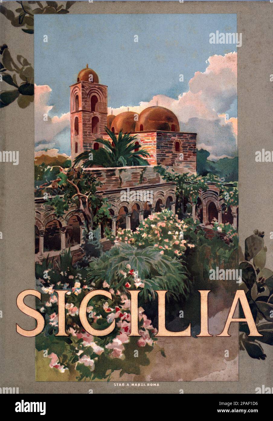 1930 ca , SICILY, Italy The advertising poster for the SICILIA by