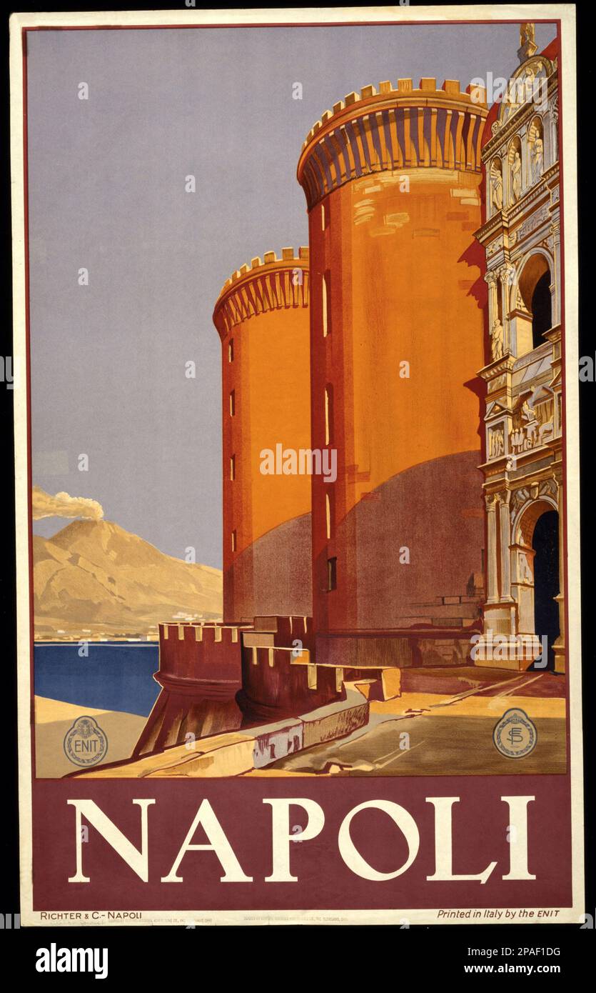 1920 ca , NAPOLI , Italy : The advertising poster for the NAPOLI by 