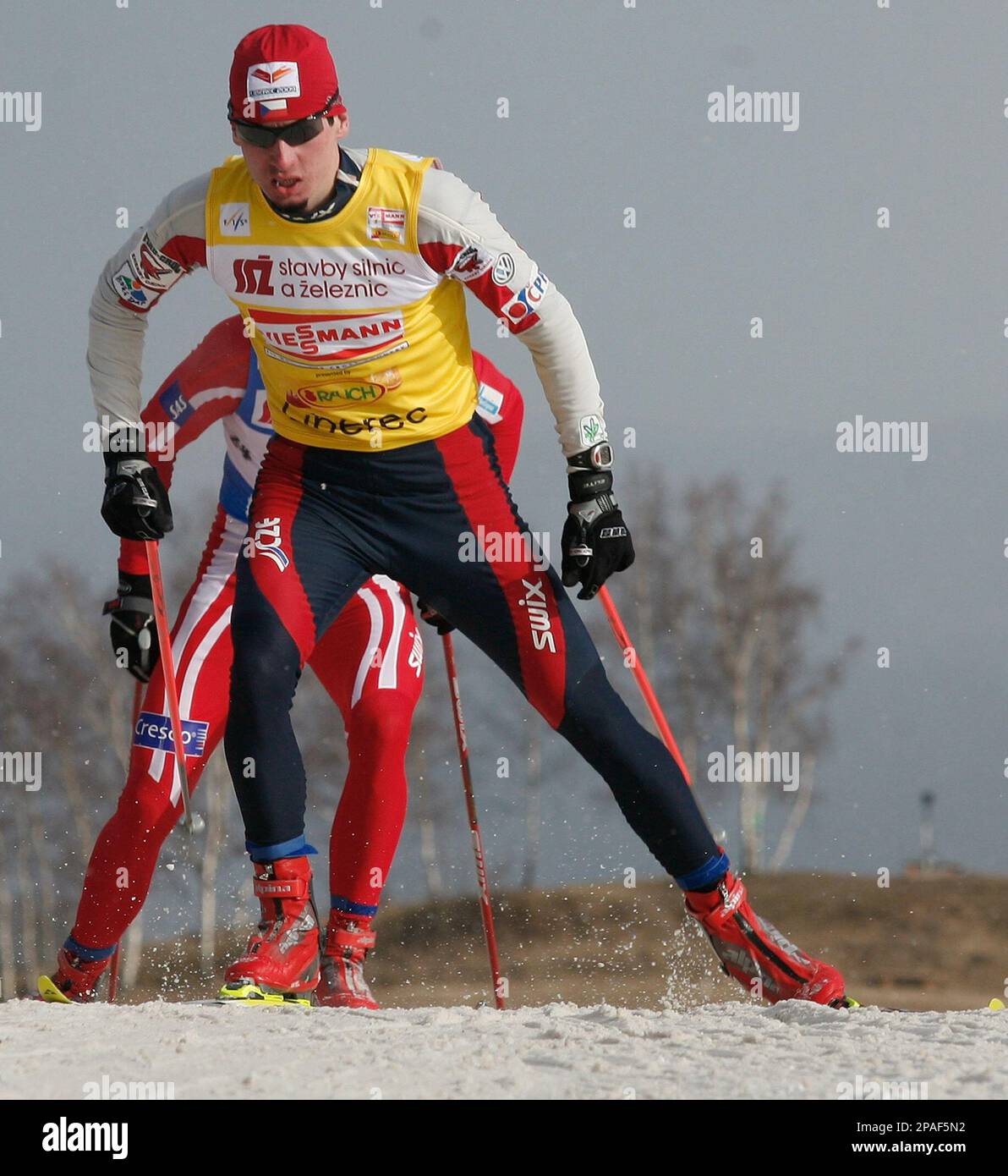 Lukas Bauer from Czech Republic competes during the FIS cross country Mens 11.4 km World Cup event in Liberec, Czech Republic, Saturday, Feb