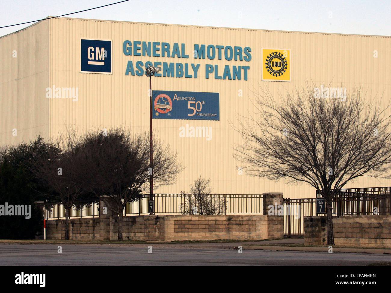 A General Motors Assembly plant is shown in Arlington, Texas, Tuesday
