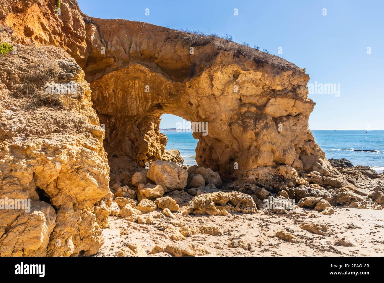 Praia Santa Eulalia, Albufeira, Algarve, Portugal Stock Photo