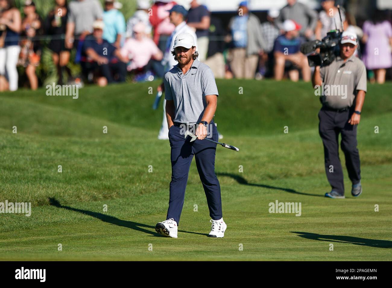 Ponte Vedra Beach, Florida, USA. 11th Mar, 2023. Tommy Fleetwood approaches the 18th green during the third round of the PLAYERS Championship 2023 at TPC Sawgrass. (Credit Image: © Debby Wong/ZUMA Press Wire) EDITORIAL USAGE ONLY! Not for Commercial USAGE! Stock Photo