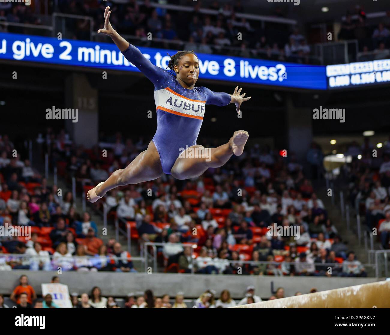 Auburn, AL, USA. 10th Mar, 2023. Auburn's Aria Brusch competes on the