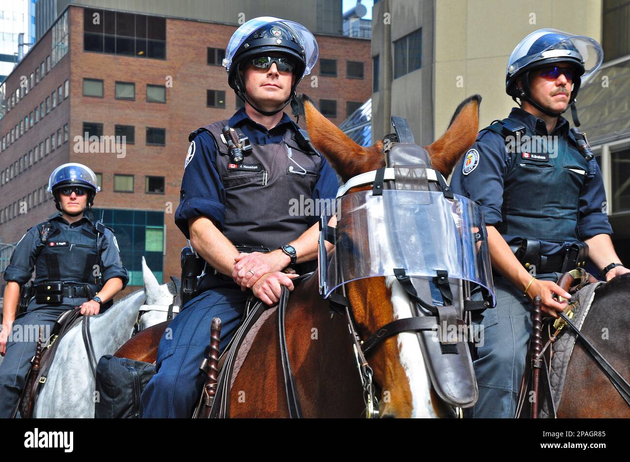 Mounted police protest horse hi-res stock photography and images - Alamy