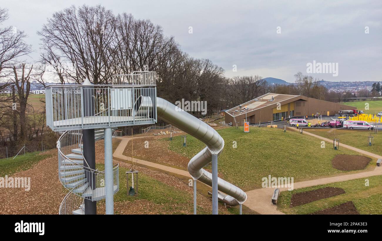 Fulda, Germany. 07th Mar, 2023. Work on the gatehouse/main entrance