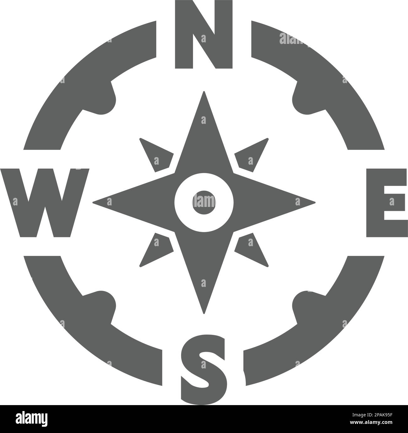 Navigation, Compass Icon. Beautiful design and fully editable vector for  commercial, print media, web or any type of design projects Stock Vector  Image \u0026 Art - Alamy, image size:1300x1381