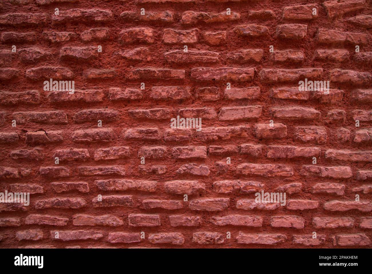 Old red brick wall texture background. Red brick wall texture background Stock Photo