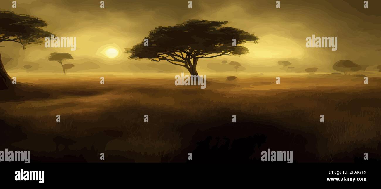 Acacia in the picture Stock Vector Images - Alamy