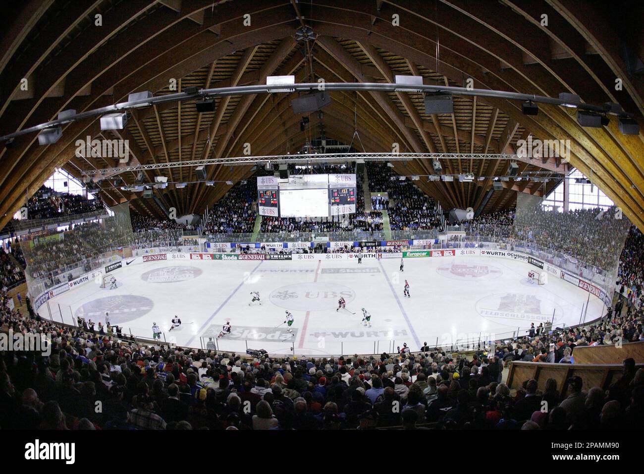 A general view of stadium during the game Salavat Yulaev Ufa against Team Canada at the 81th Spengler Cup ice hockey tournament, in Davos, Switzerland, Saturday, December 29, 2007