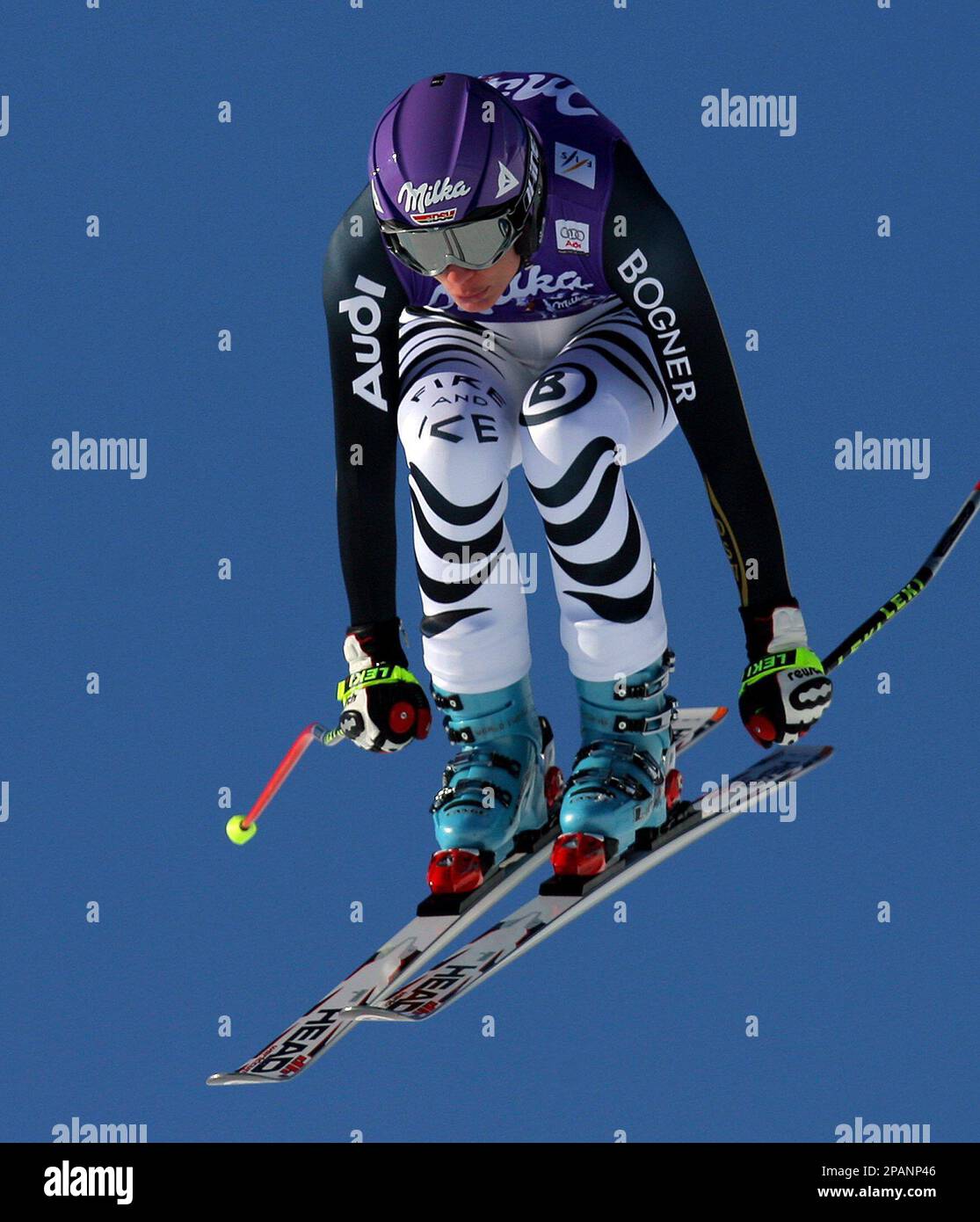 Maria Risch Germany's Maria Riesch on her way to the 3rd place of the Women's Ski ...