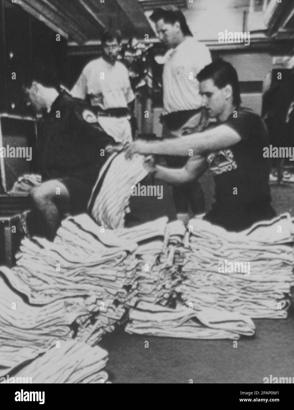 ** FILE ** Kirk Radomski, right, assistant equipment manager for the