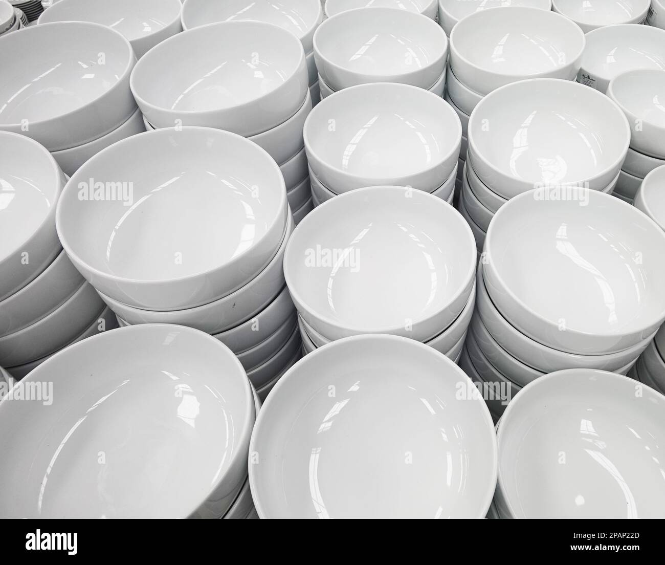 New bowls in a shop Stock Photo