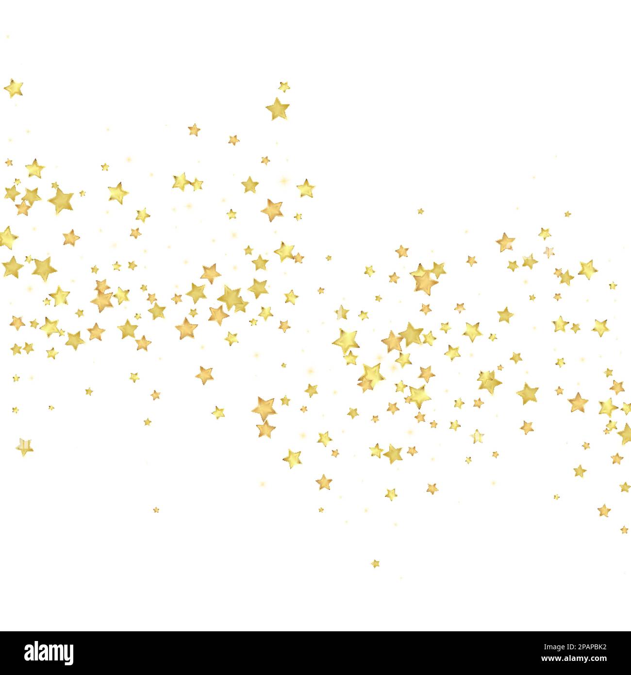 Magic stars vector overlay. Gold stars scattered around randomly