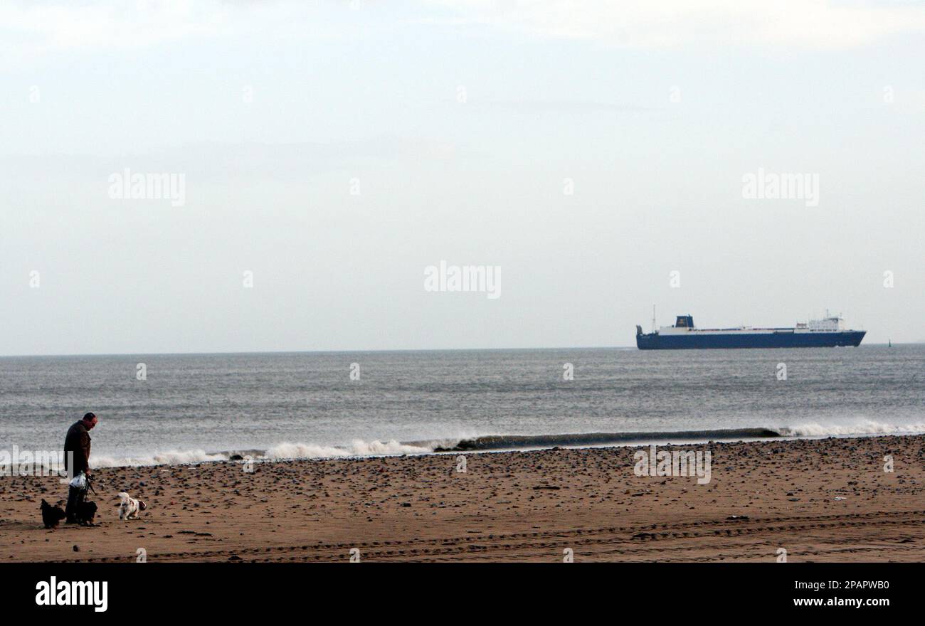 A view of Seaton Carew beach northern England Wednesday Dec. 5, 2007