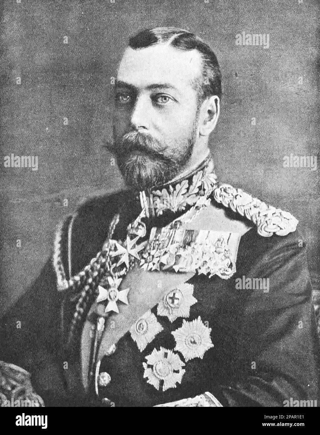 King George V. Photo from 1910. Stock Photo